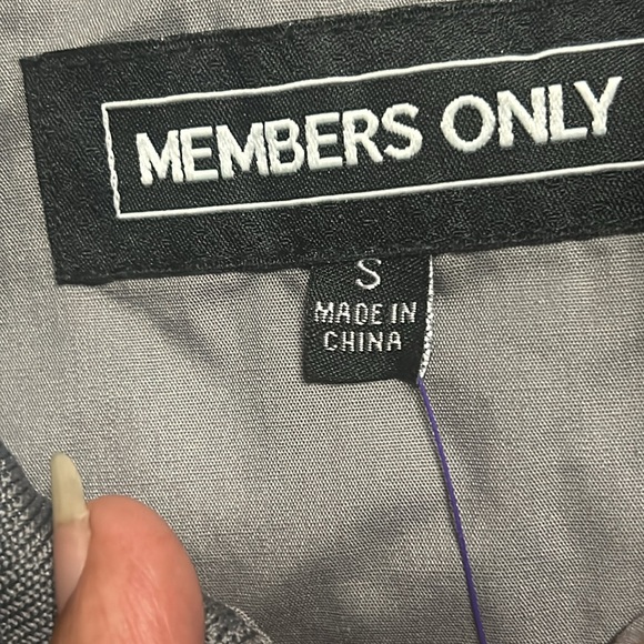 Men’s members only iconic racers jacket size small gray is the color - Picture 4 of 8